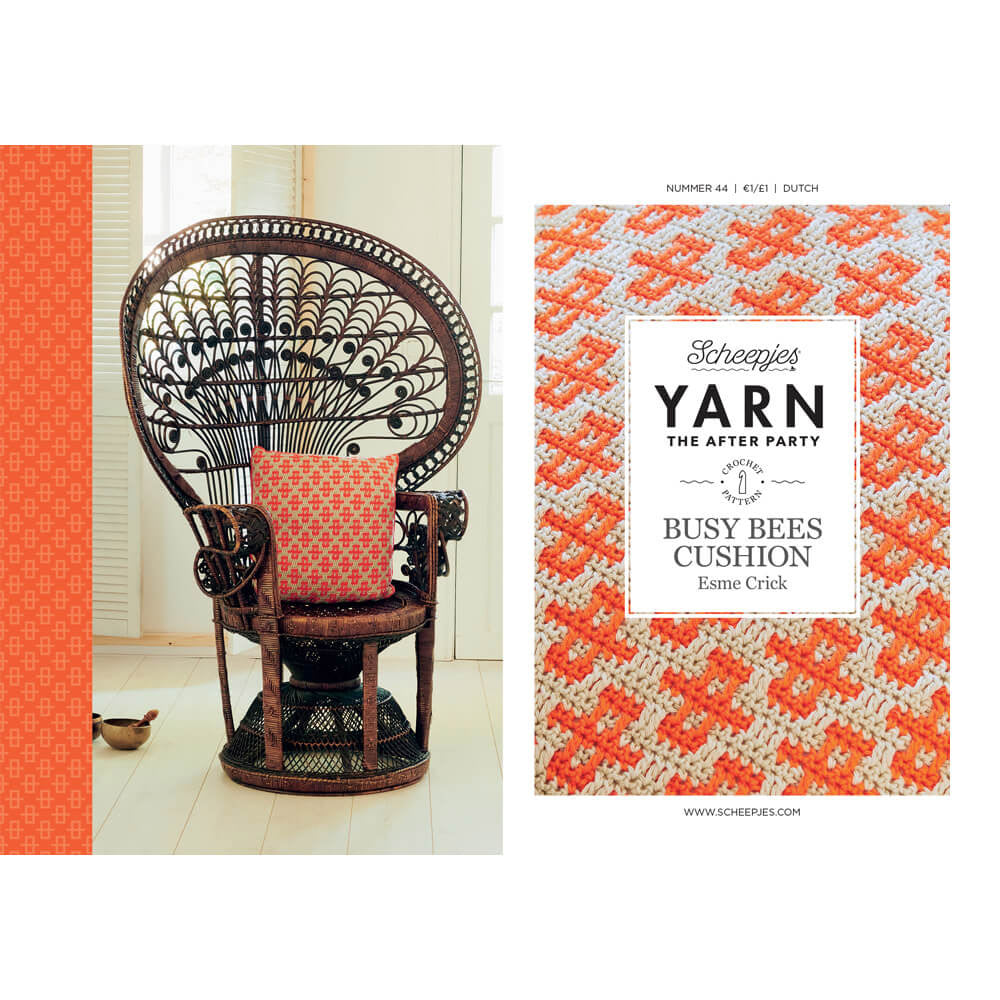 Yarn the after party nr.44 Busy bees cushion haakpatroon