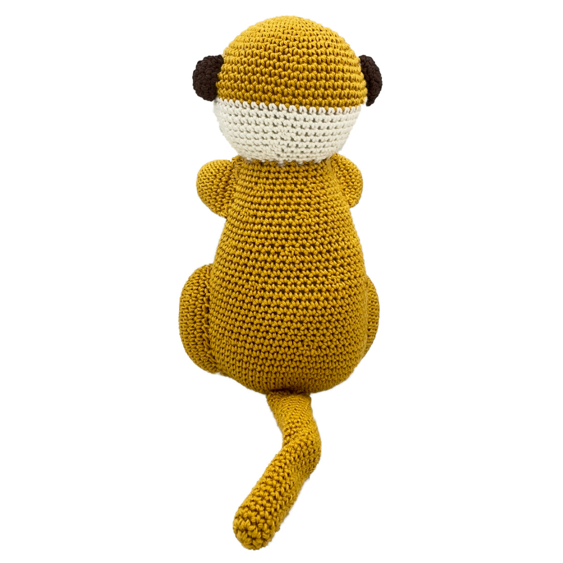 Amigurumi pattern meerkat simon back — gemaakt met YarnZoo - Simon de Stokstaart Haakpakket