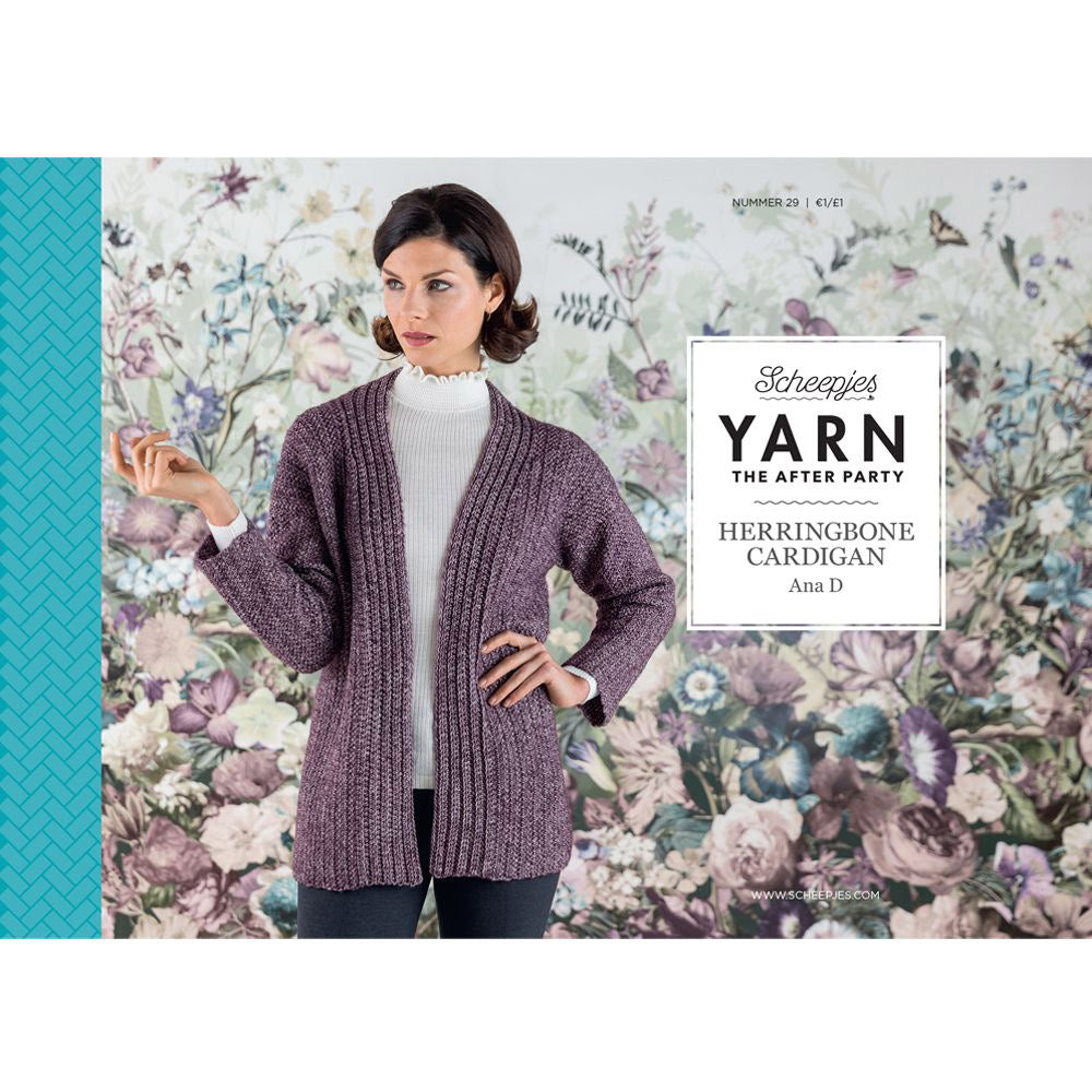 YARN The After Party nr.29 Herringbone Cardigan UK