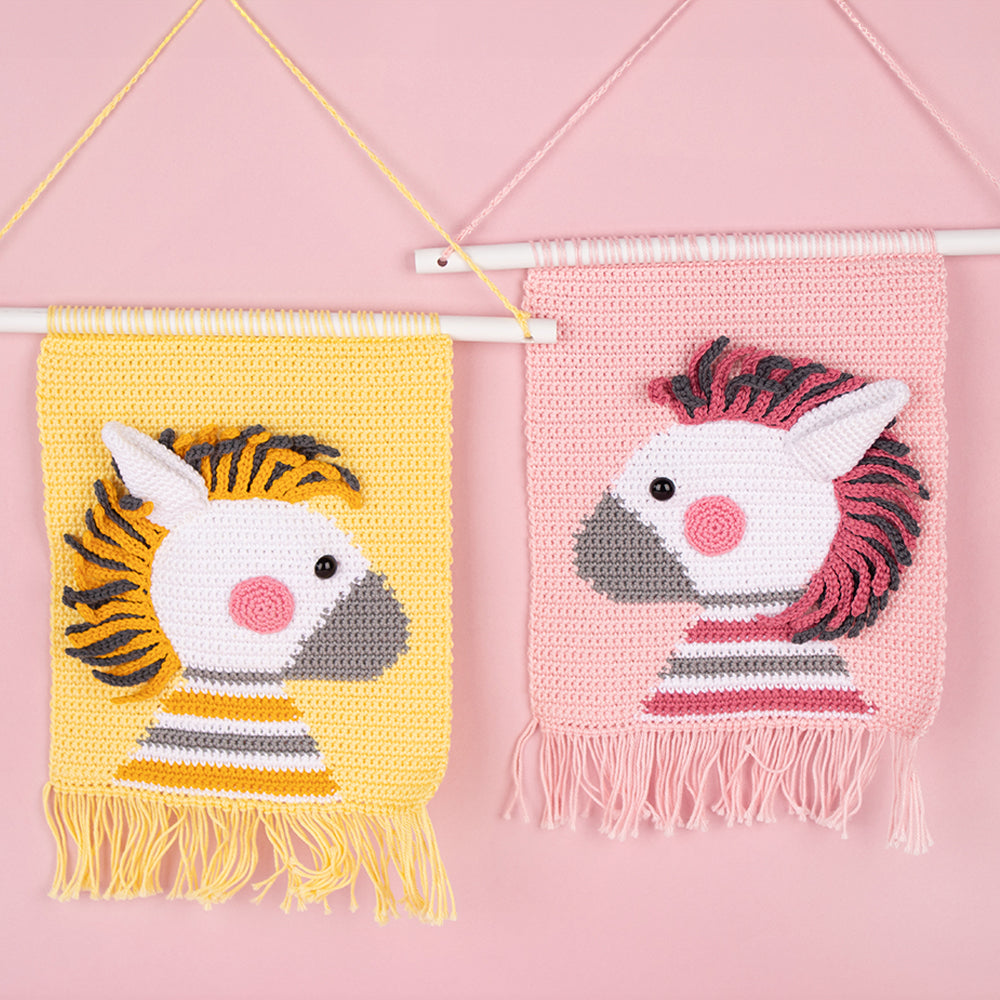 Zebra — gemaakt met Mrs Milly - Wandhangers zebra's Ziva en Zara