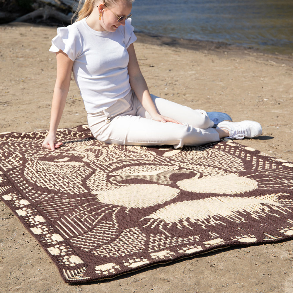Leeuw — gemaakt met Zen Tangle Lion - AdO Crochet Garen- en Haakpakket Interlocking Special DK (3)