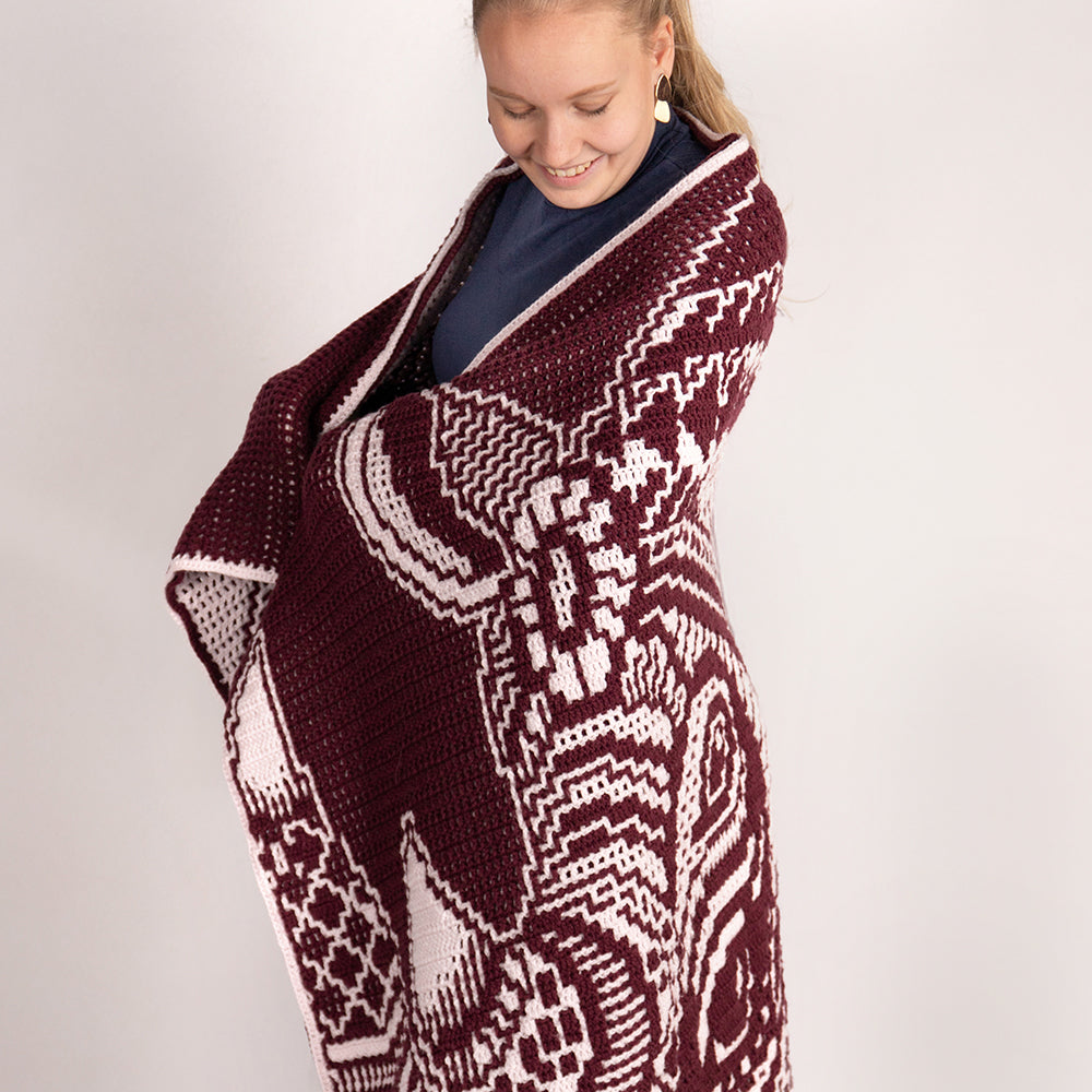 Nijpaard — gemaakt met Zen Tangle Rhino - AdO Crochet Garen- en Haakpakket Interlocking (2)
