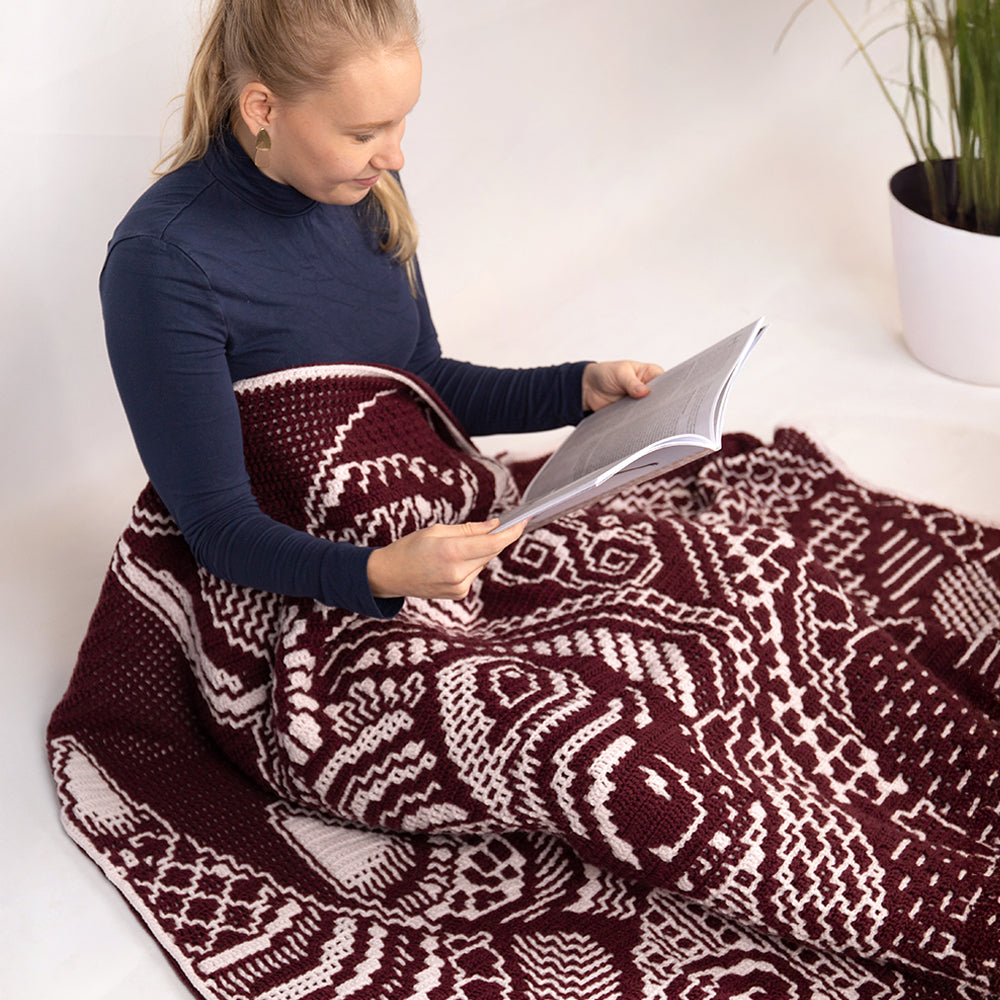 Nijpaard — gemaakt met Zen Tangle Rhino - AdO Crochet Garen- en Haakpakket Interlocking