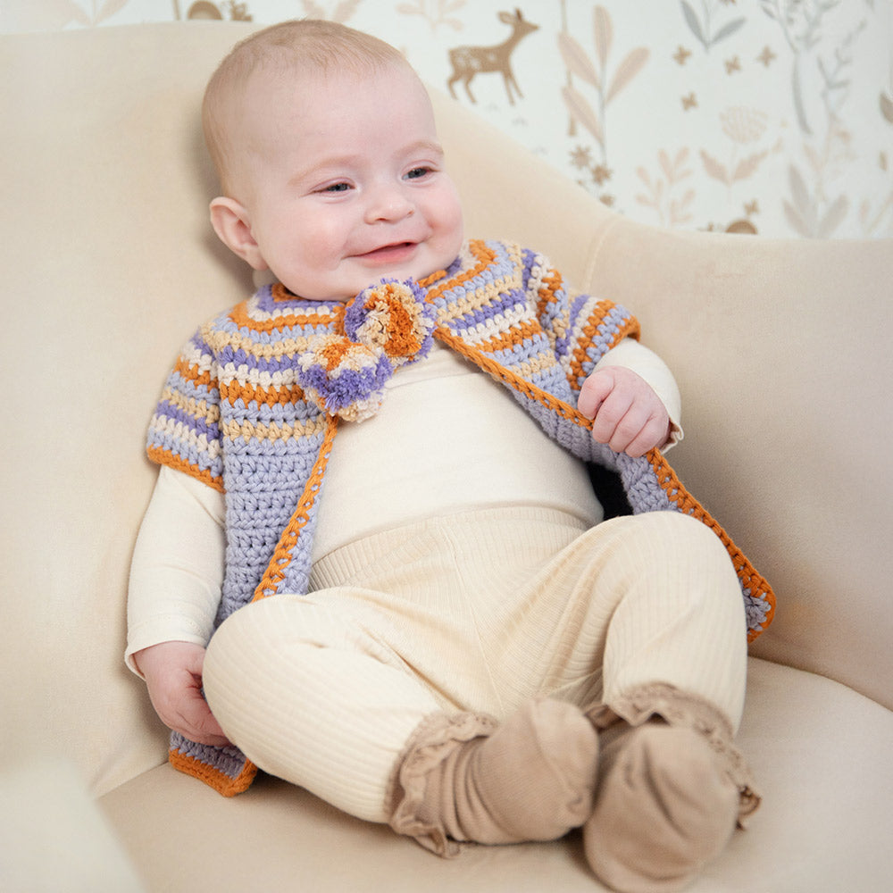 Babyvest — gemaakt met Zomers Babyvestje Haakpakket